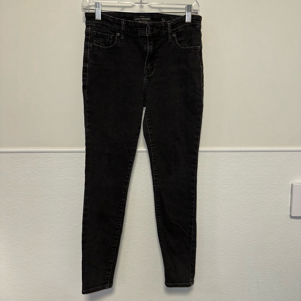 Women's Lucky Brand Ava Super Skinny Jeans Size 4/27 Black - Picture 7 of 11